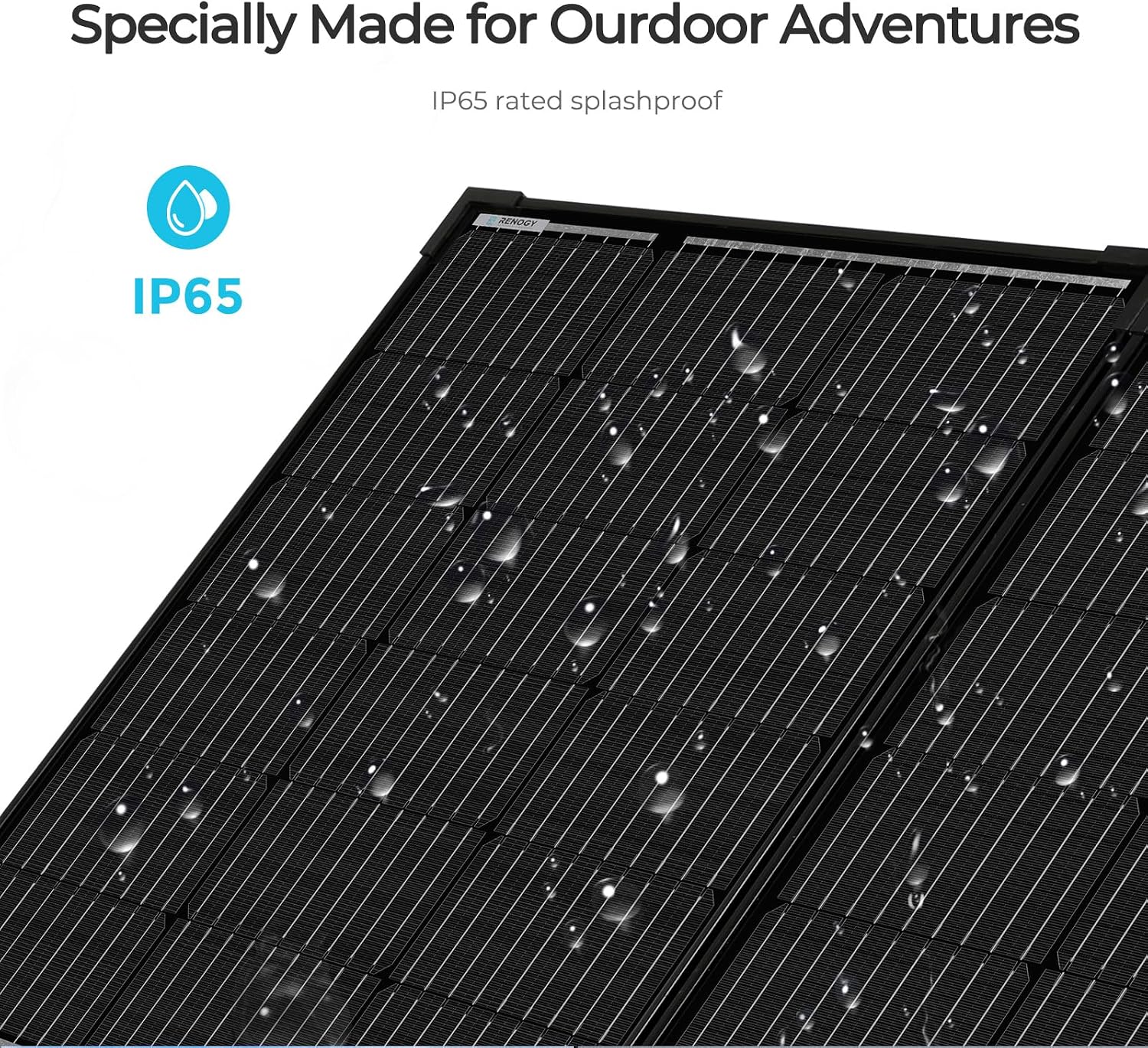 100W Portable Solar Panel, 25% High Efficiency Solar Panel Kit with 20A Charger Controller for 12V Battery&Power