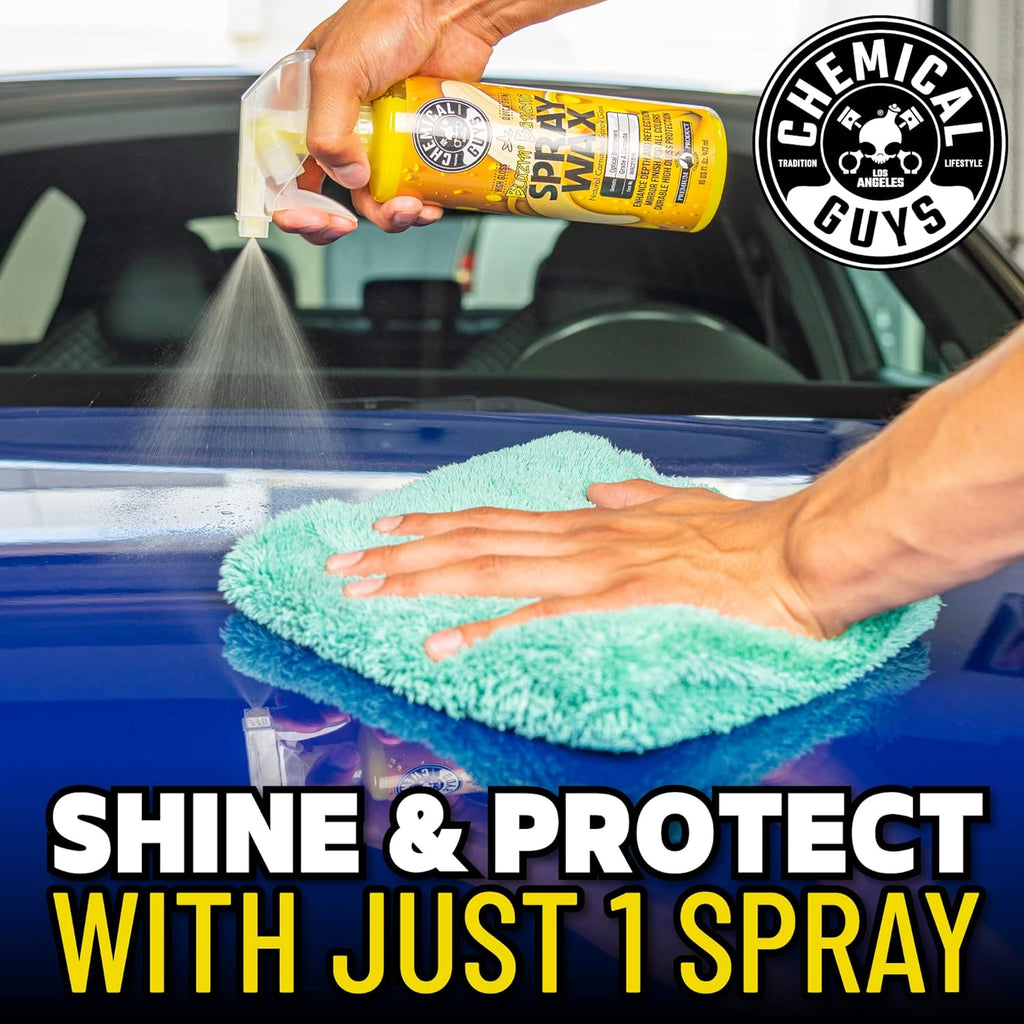 Spray Wax Blazin' Banana - Carnauba Car Wax Spray for High Gloss Shine and Protection, Safe for Cars, Trucks, SUVs