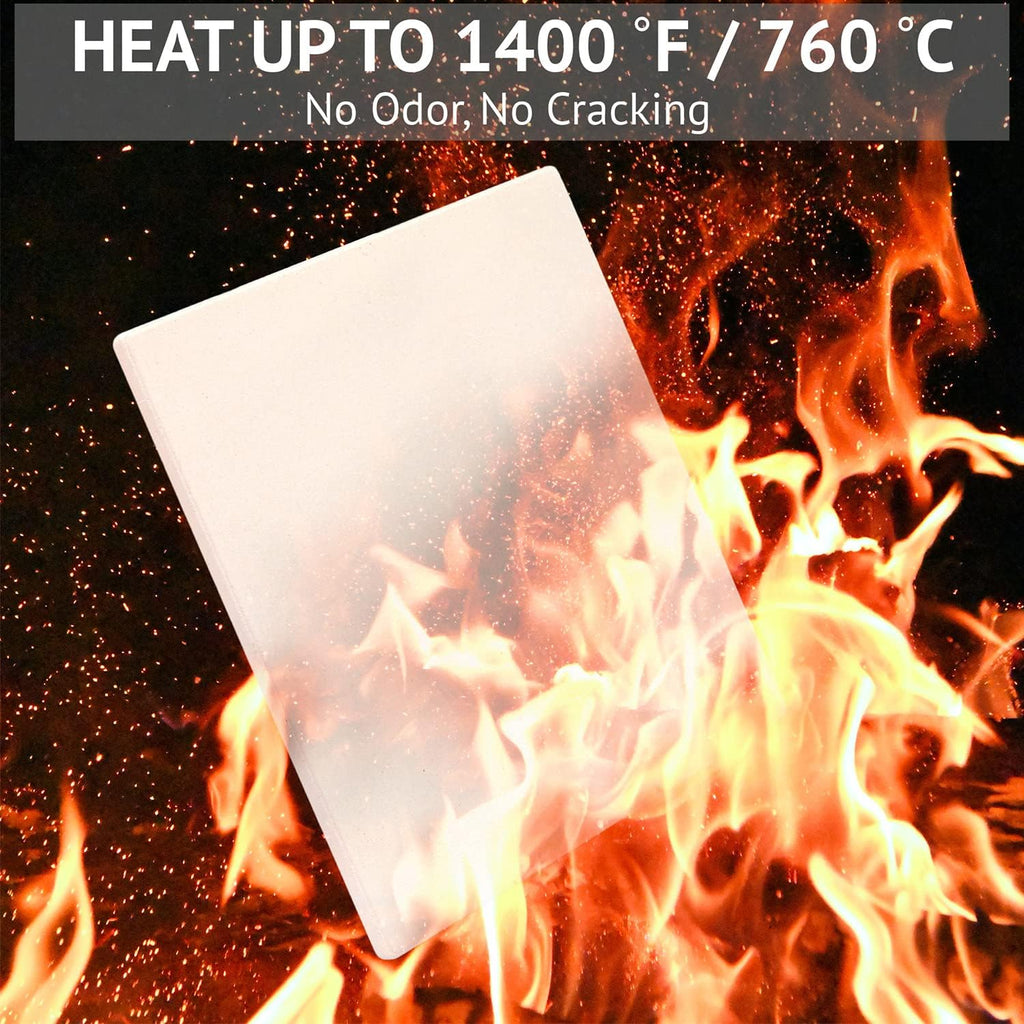 12" x 12" Cordierite Square Pizza Stone for Oven or BBQ Grill