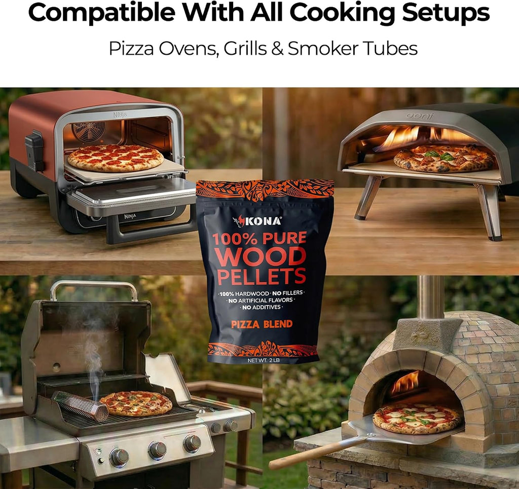 Pizza Oven Wood Pellets, Apple & Oak Blend, 2 lb, for Ninja Woodfire