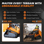 DS-V1000,1.8 Ton 24HP Mini Skid Steer Loader w/KUBOTA D1105EPA Diesel