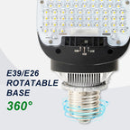 LED Shoebox Area Corn Light Bulb,Rotatable Shoebox Retrofit Kits Lights