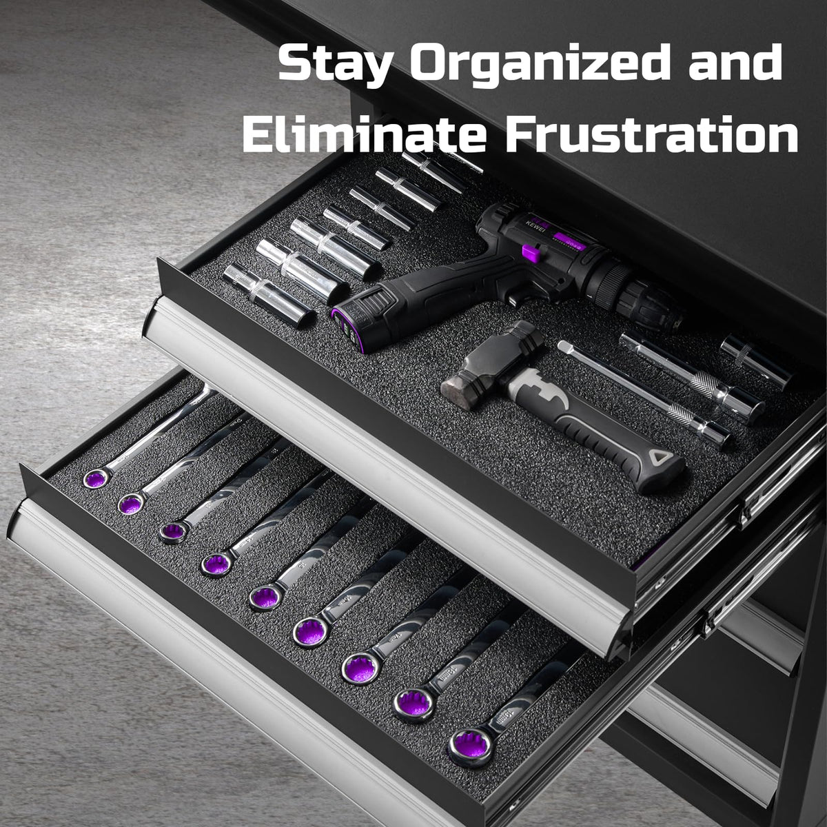 Tool Box Foam Organizer 48x24x3 inch 1PC, Kaizen Sheets for Pro Tool Control, Custom Tool Shadow Inserts for Cases &