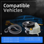 Power Steering Pump with Pulley&Serpentine Drive Belt for Liberty
