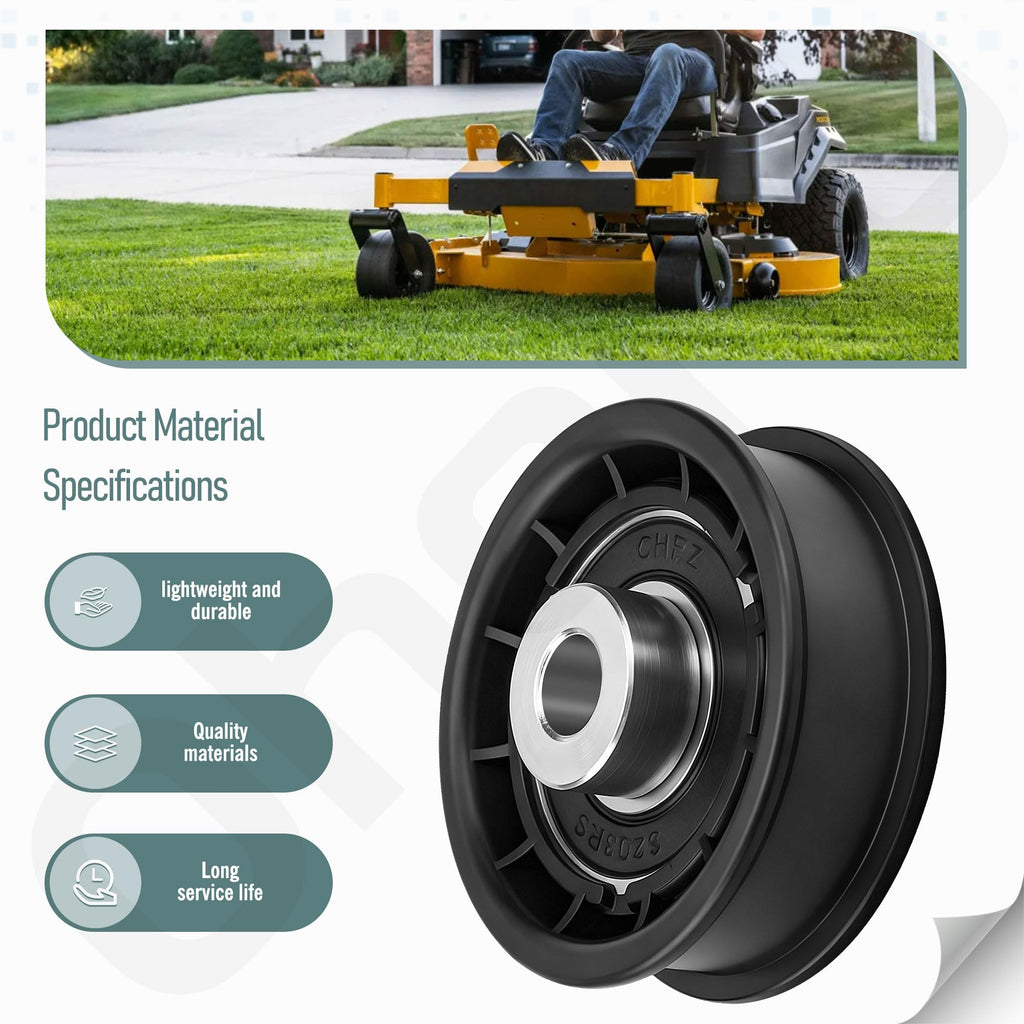 Ohoho 604491 Flat Idler Pulley Compatible with Hustler Raptor Big Dog