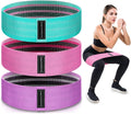 Exercise Bands, 3 Levels Fabric Resistance Bands for Working Out, Workout Bands Resistance for Women & Men