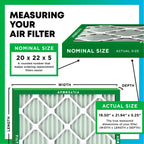 20x22x5 Air Filter MERV 8 Dust & Allergy Defense (2-Pack)