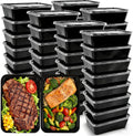 50-Pack Meal Prep Containers, Single Compartment with lids, 26 OZ.