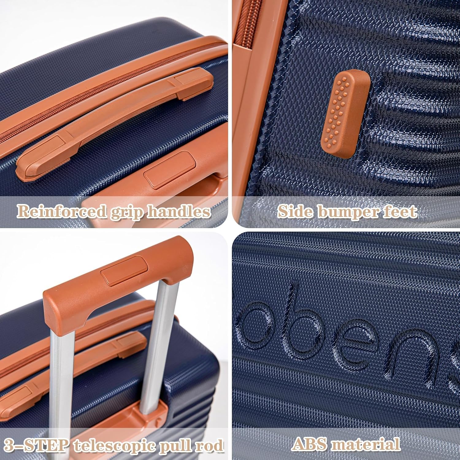 Carry on Luggage 22x14x9 Airline Approved, Suitcases with Wheels Hardshell, Lightweight Hardside Luggage Set with TSA