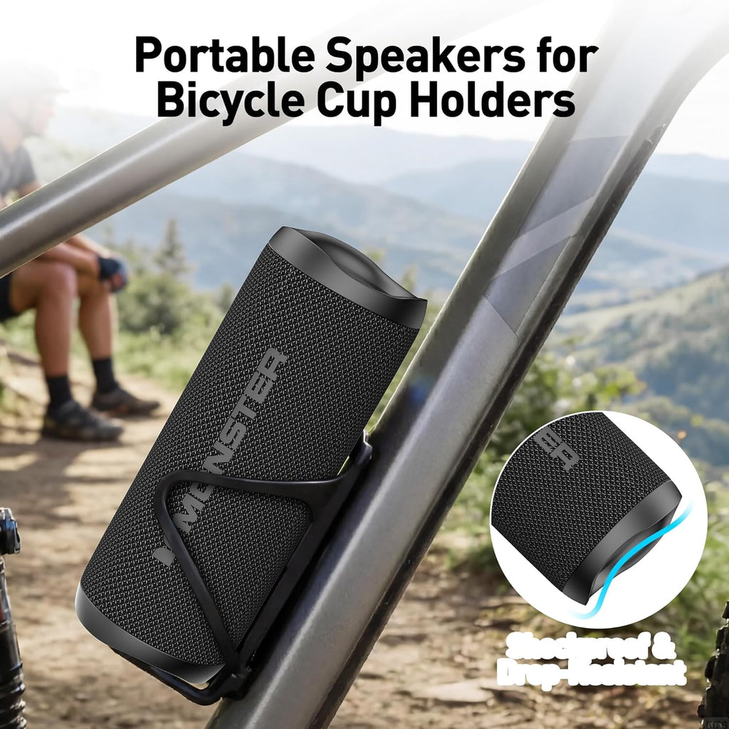 Bluetooth Speaker, Wireless Portable Outdoor Bluetooth Speakers, 60W True Wireless Stereo IPX8 Waterproof, Dual