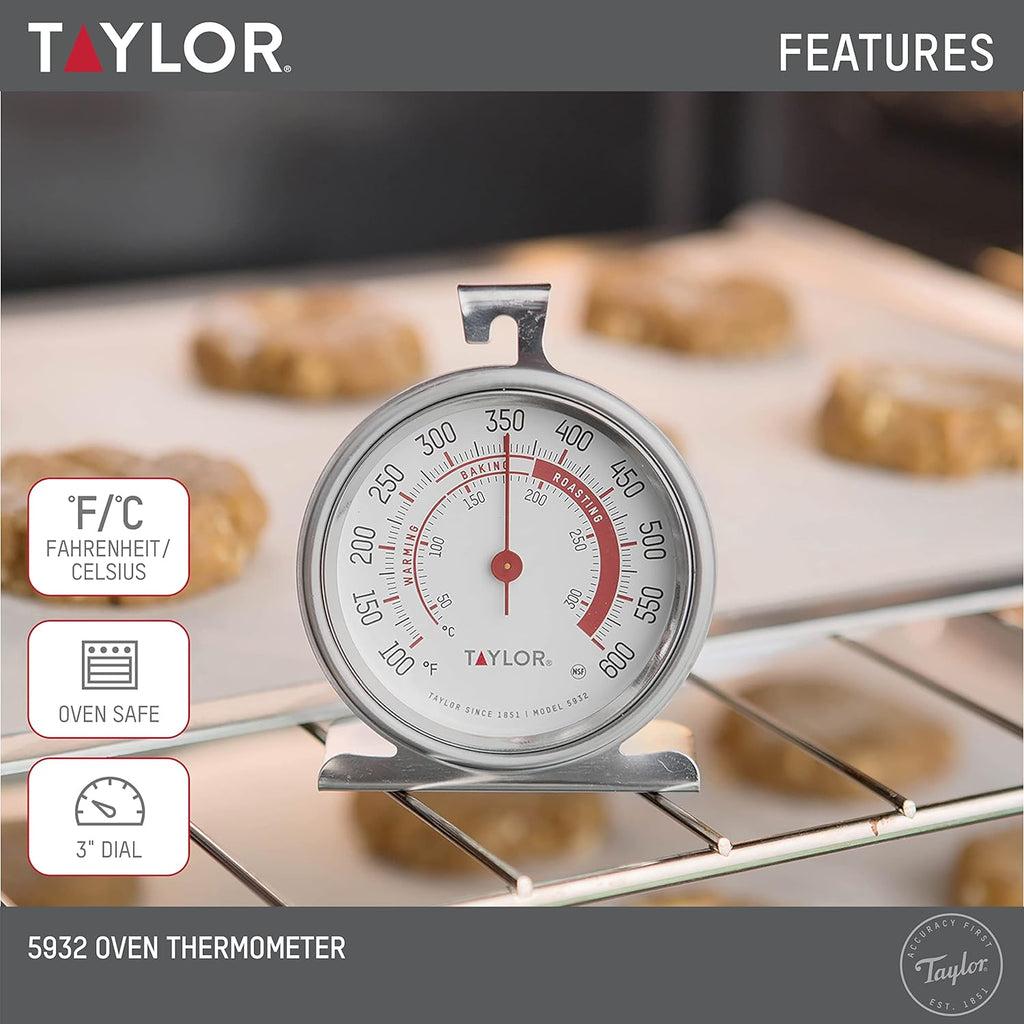 Taylor Analog Oven Thermometer - 3 Inch