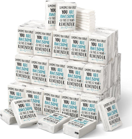 60 Pack Pocket Tissues Travel Packs Bulk, 3 Ply Individual