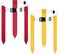 White Flag Football Belts with 42 Flags For Kids, Youth & Adult | One Size Fits All, Quick-Release Buckle, Elastic