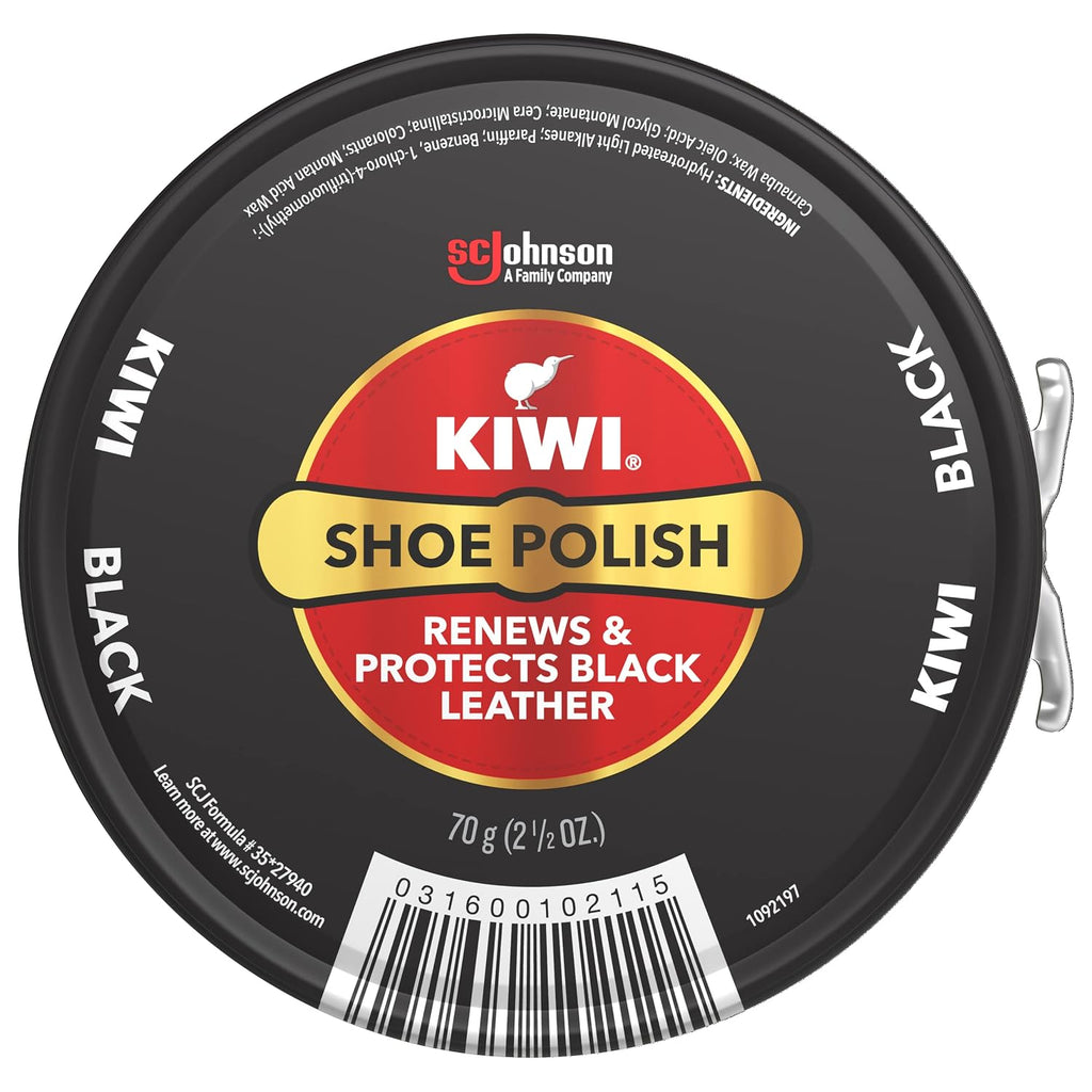 Shoe Polish, Black, 1 Metal Tin, 2.5 oz