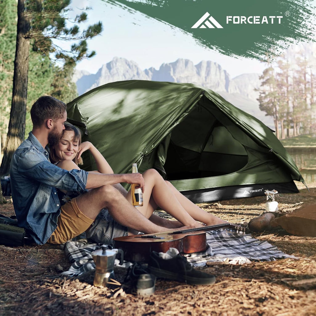 Tent for 2 and 3 Person is Waterproof and Windproof, Camping Tent for 3 to 4 Seasons,Lightweight Aluminum Pole