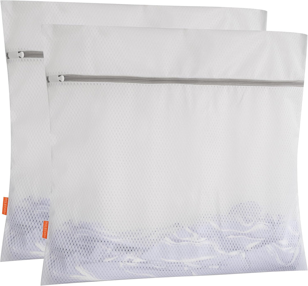 Diamond Mesh Laundry Bags 2 Pack (XX-Large, 24x24”) | Heavy Duty Mesh, Durable Zipper