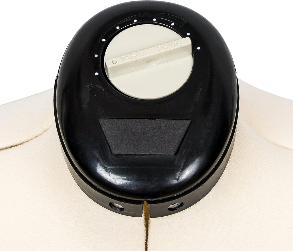 Beige 13 Dials Female Fabric Adjustable Mannequin Dress Form for Sewing, Mannequin Body Torso with Tri-Pod Stand, Up