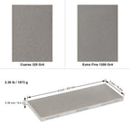 162N Double-sided Diamond Sharpening Stone, 8 in. x 3 in. | Coarse 325 / Extra Fine 1200 Grit, Storage Case with