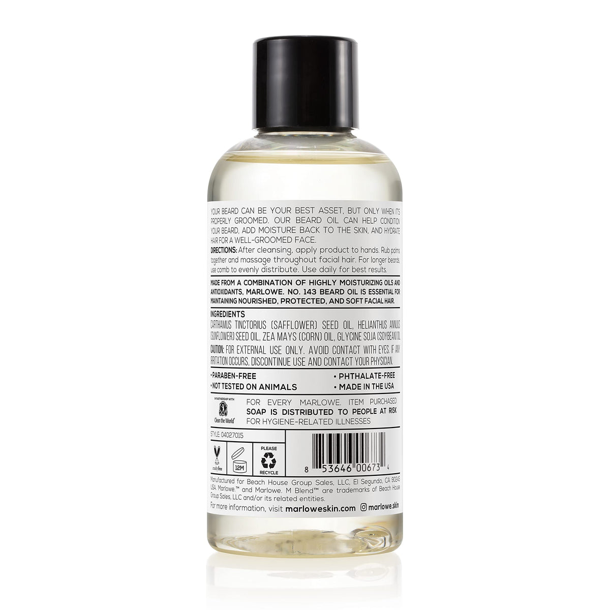 Beard Oil, Moisturizing Beard Conditioner for Men, 3 oz