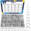 ZQZ 850Pcs C Clips and E Clips Assortment Kit, External Retaining Rings Set