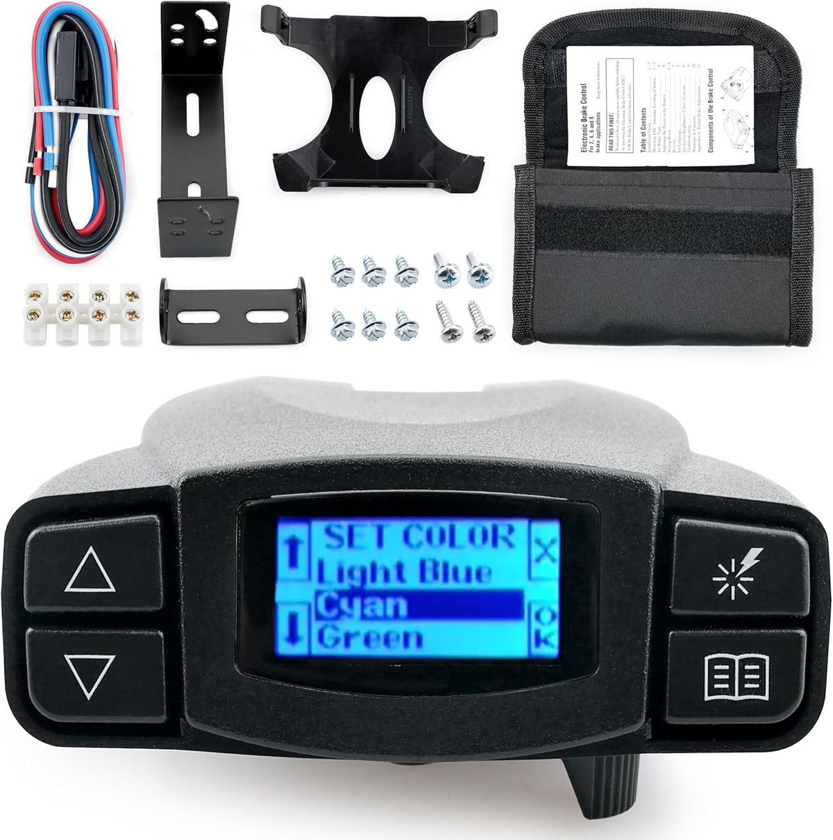 90195 Electric Proportional Trailer Brake Controller is Designed to Seamlessly Fit Silverado, Ram, Tacoma, F150