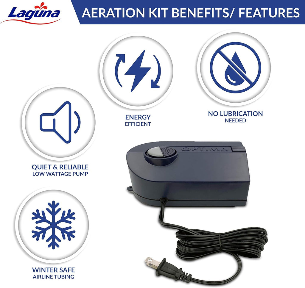 Laguna Aeration Kit for Ponds - Includes Pump, 30 ft