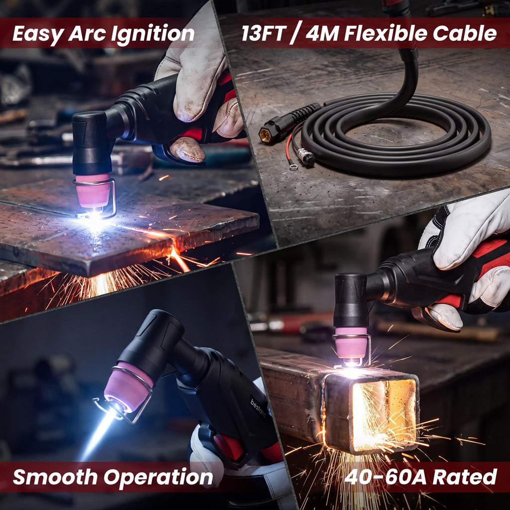 Bestarc Pilot Arc Plasma Cutting Torch, AG60P 4 Meters High Frequency Air