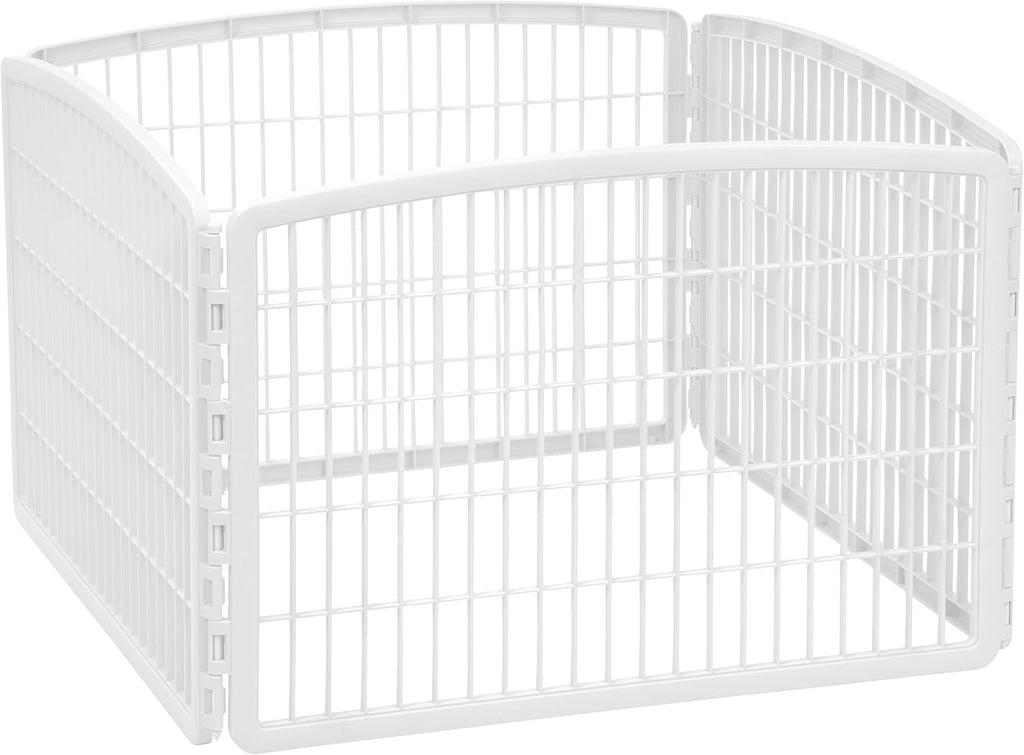 Dog Playpen, 4-Panel 24" Pet Playpen, Puppy Playpen, Indoor/Outdoor Dog Pen, 35 x 35 x 24, Foldable, Customizable