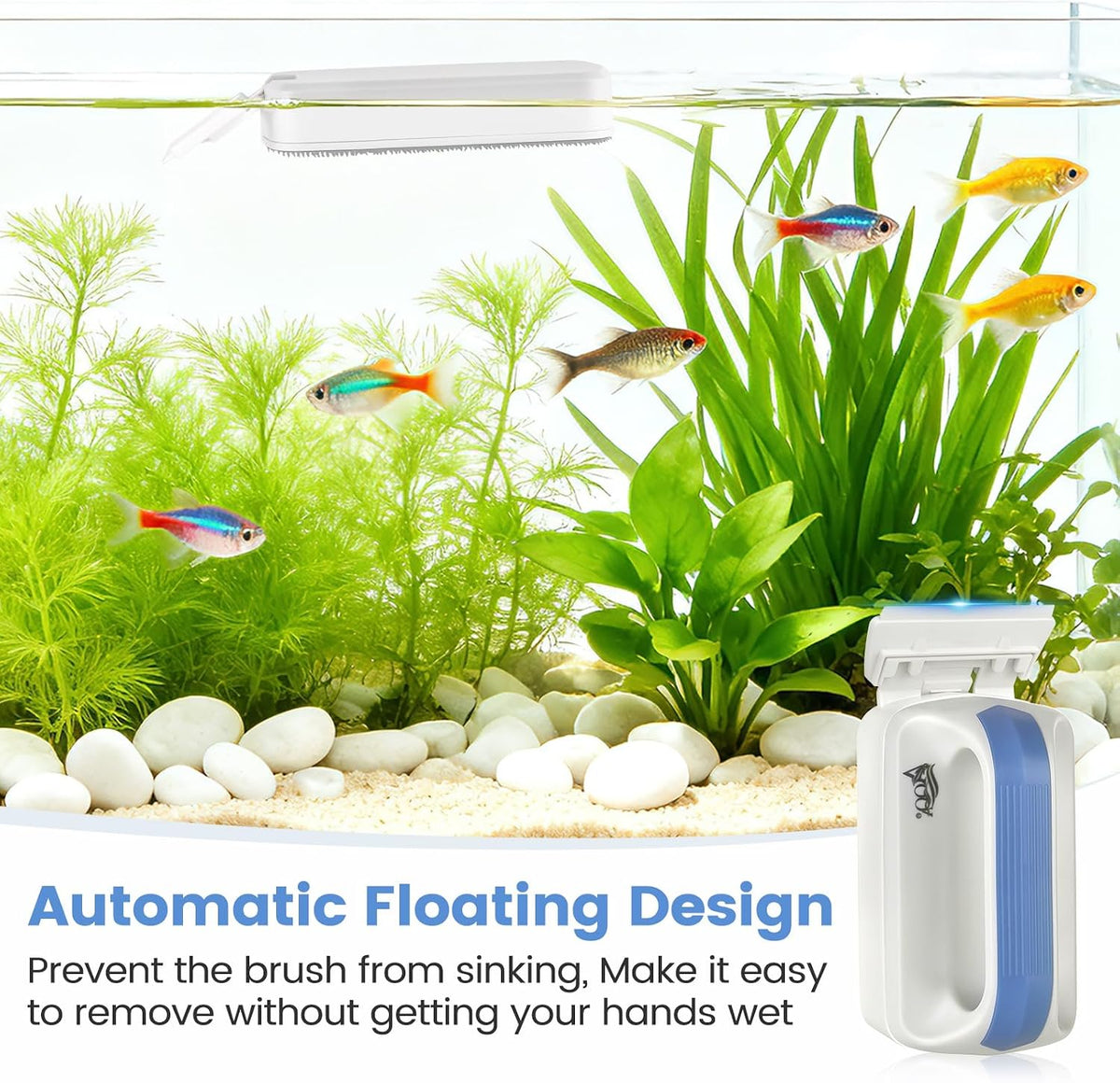 Aquarium Magetic Glass Cleaner Brush