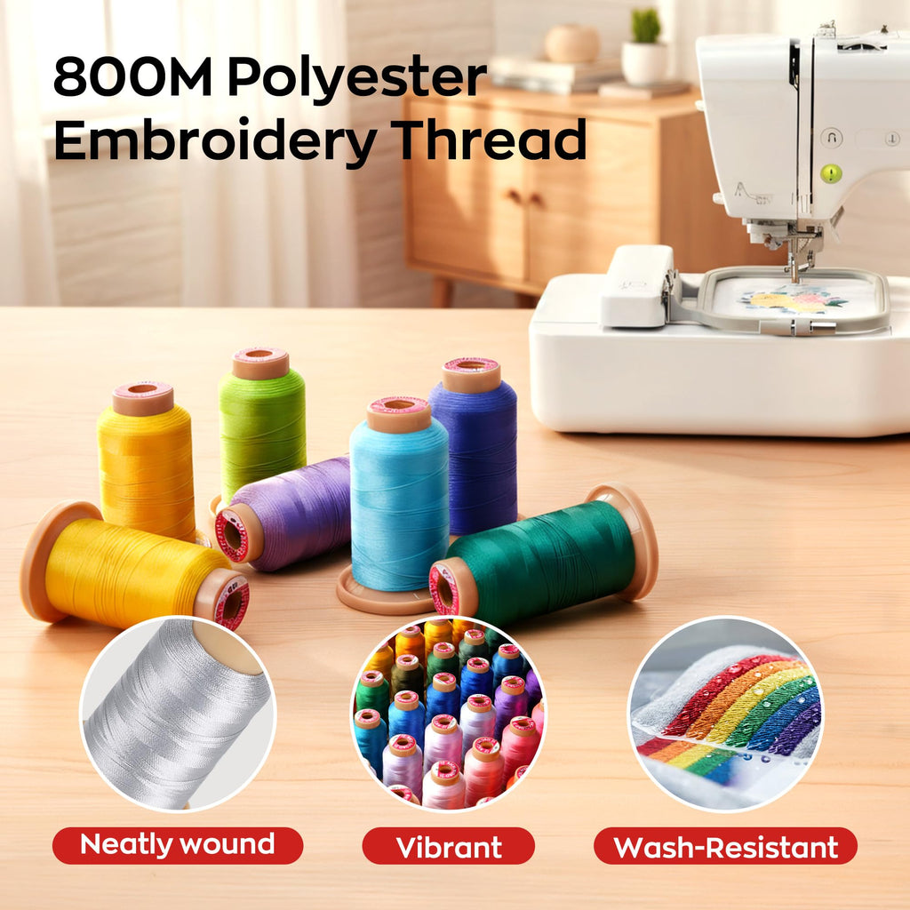 Embroidery Machine Thread Kit 80 Colors