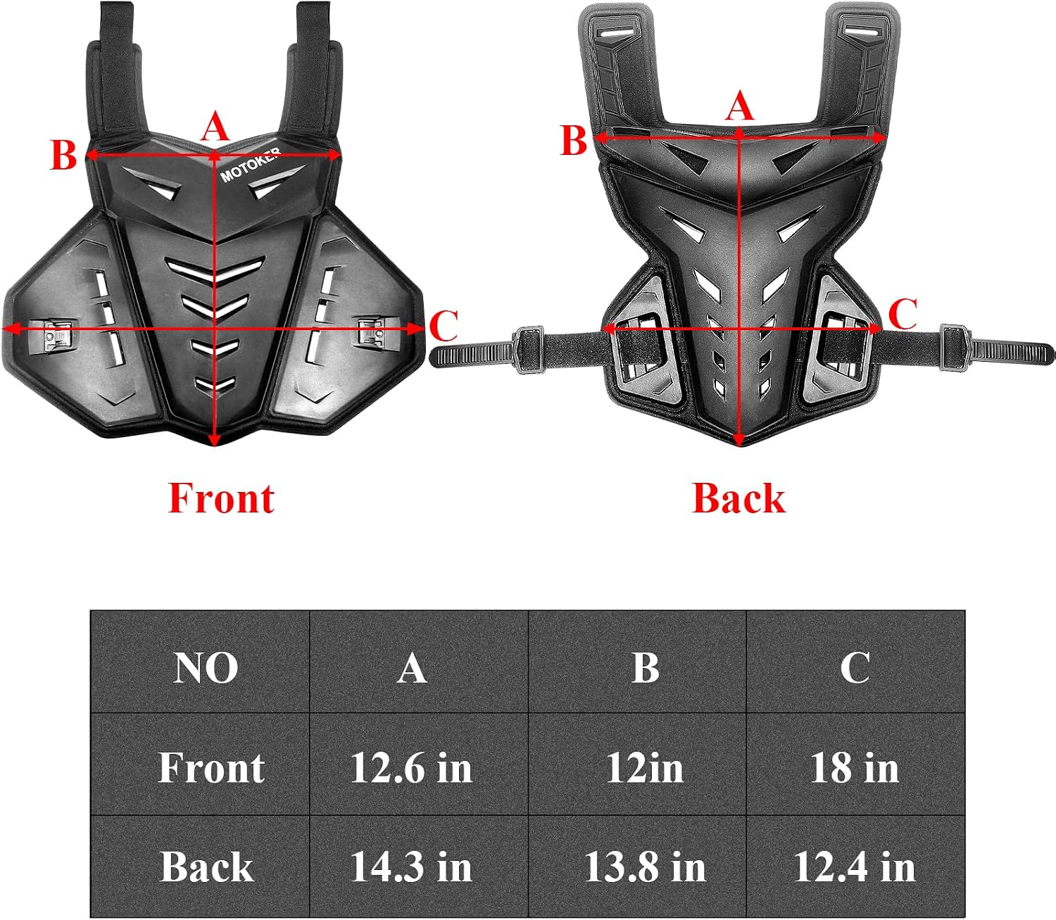 Adult Youth Motocross Chest Protector Riding Armor Vest Dirt Bike Back Protector Motorcycle Racing