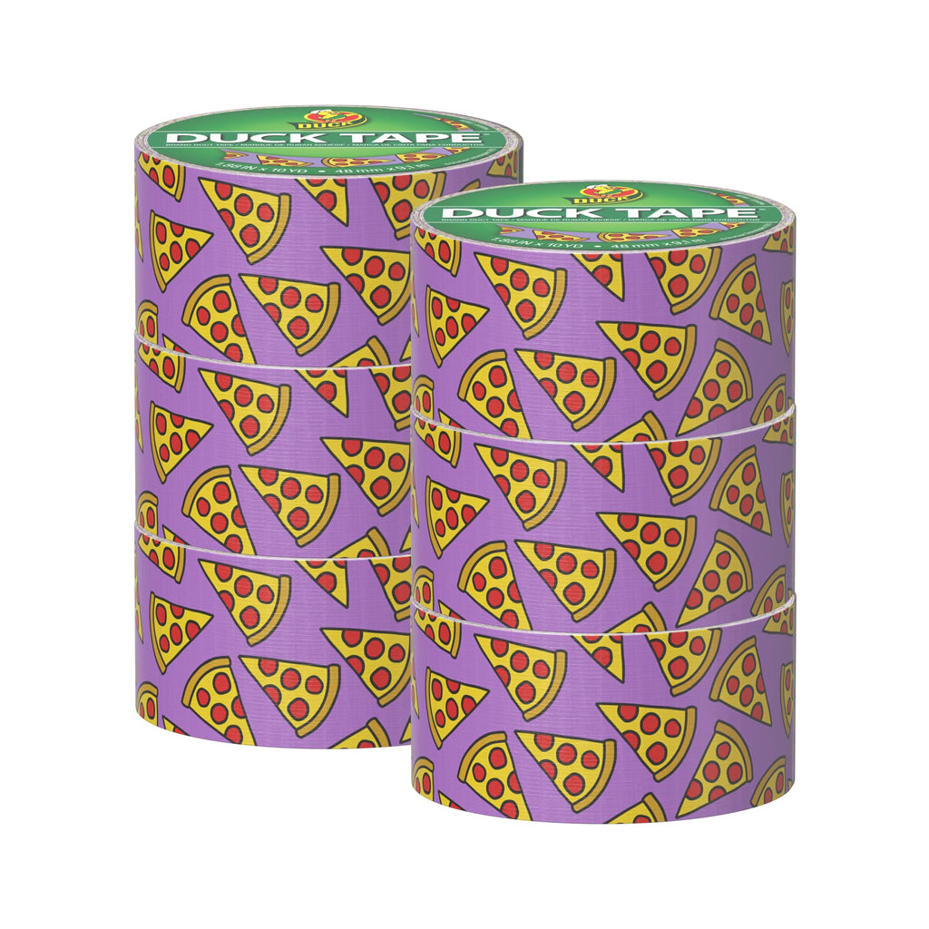 Tape Brand Printed Duct Tape, 1.88 in x 10 Yds, Pizza Project Pack