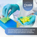 200uL Universal Non-Filter Pipette Tips, Sterile Low Binding Yellow Pipet Tips with Graduation, DNase/RNase Free