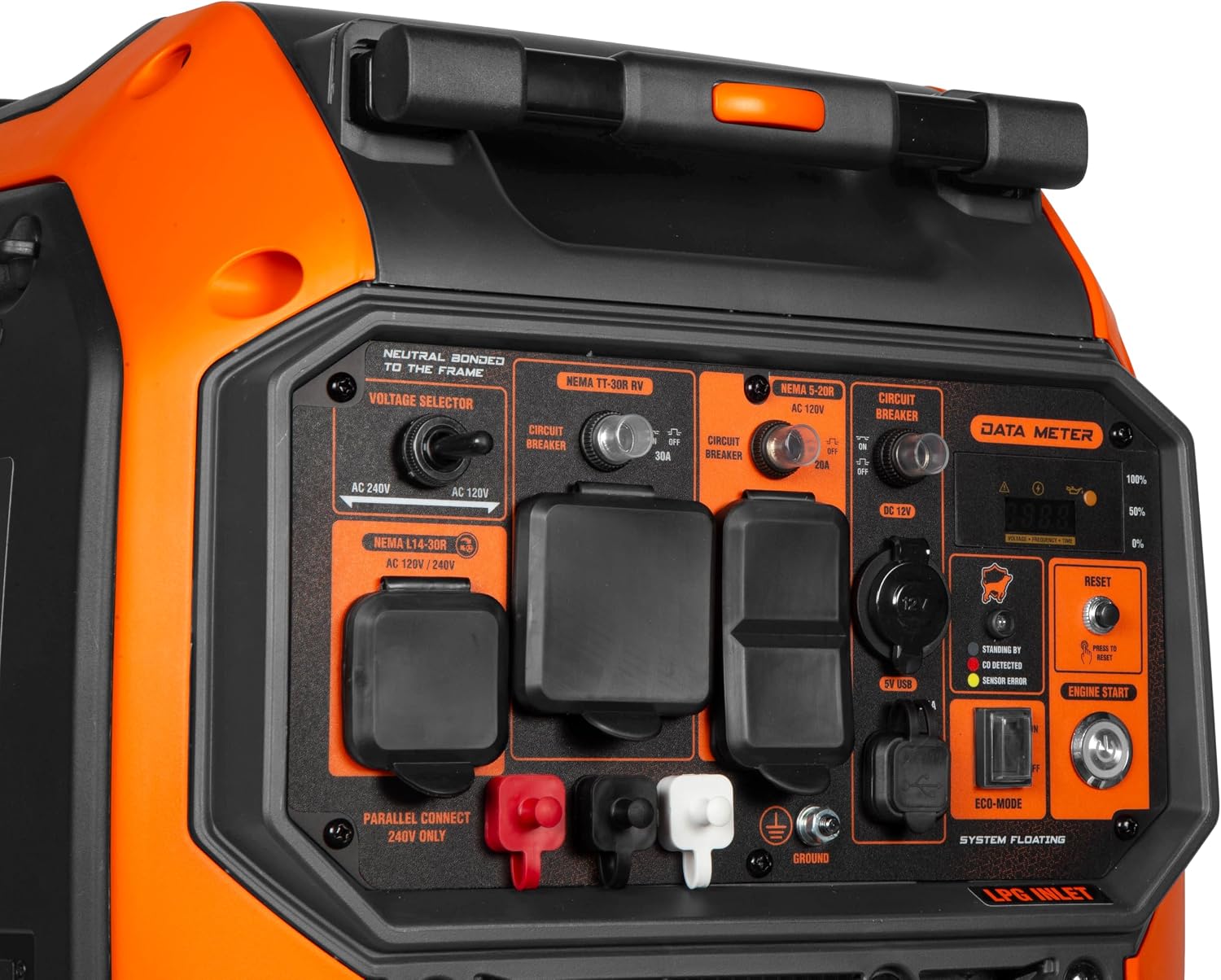 6800-Watt Dual Fuel RV-Ready Electric Start Portable Inverter Generator with Fuel Shut Off and CO Watchdog for