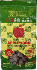 6.5lb Oak & Applewood Charcoal Briquettes - All Natural Wood Charcoal for Grilling - Premium BBQ Briquettes - Quick