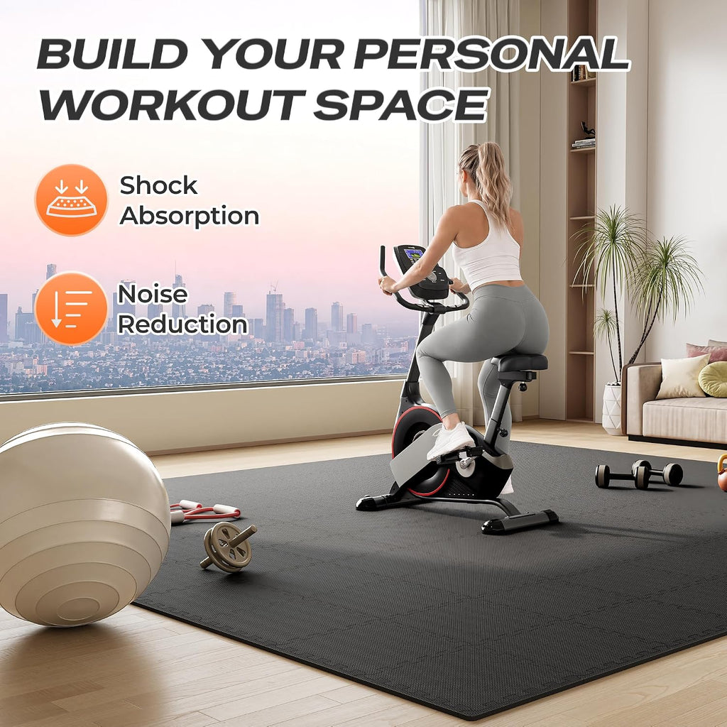 Gym Floor Mats, EVA Foam Puzzle Exercise Mats, Interlocking Floor Mats, Cushioned Foam Floor Tiles, Gym Flooring