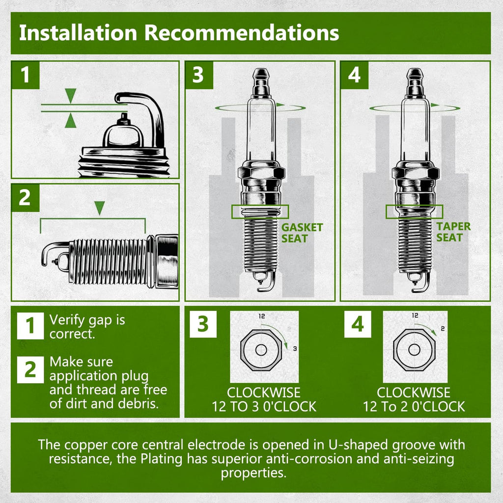 Replacement 692051 499608 Spark Plug for Briggs & Stratton Lawn Mower Models
