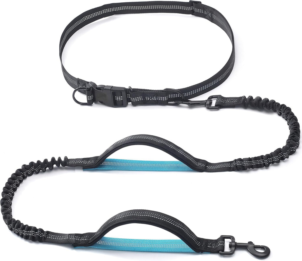 Retractable Hands Free Dog Leash, Small, 8-25 lbs, Black