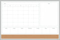 Magnetic Dry Erase 4-in-1 Calendar White Board, 36" x 48", Silver Aluminum Frame