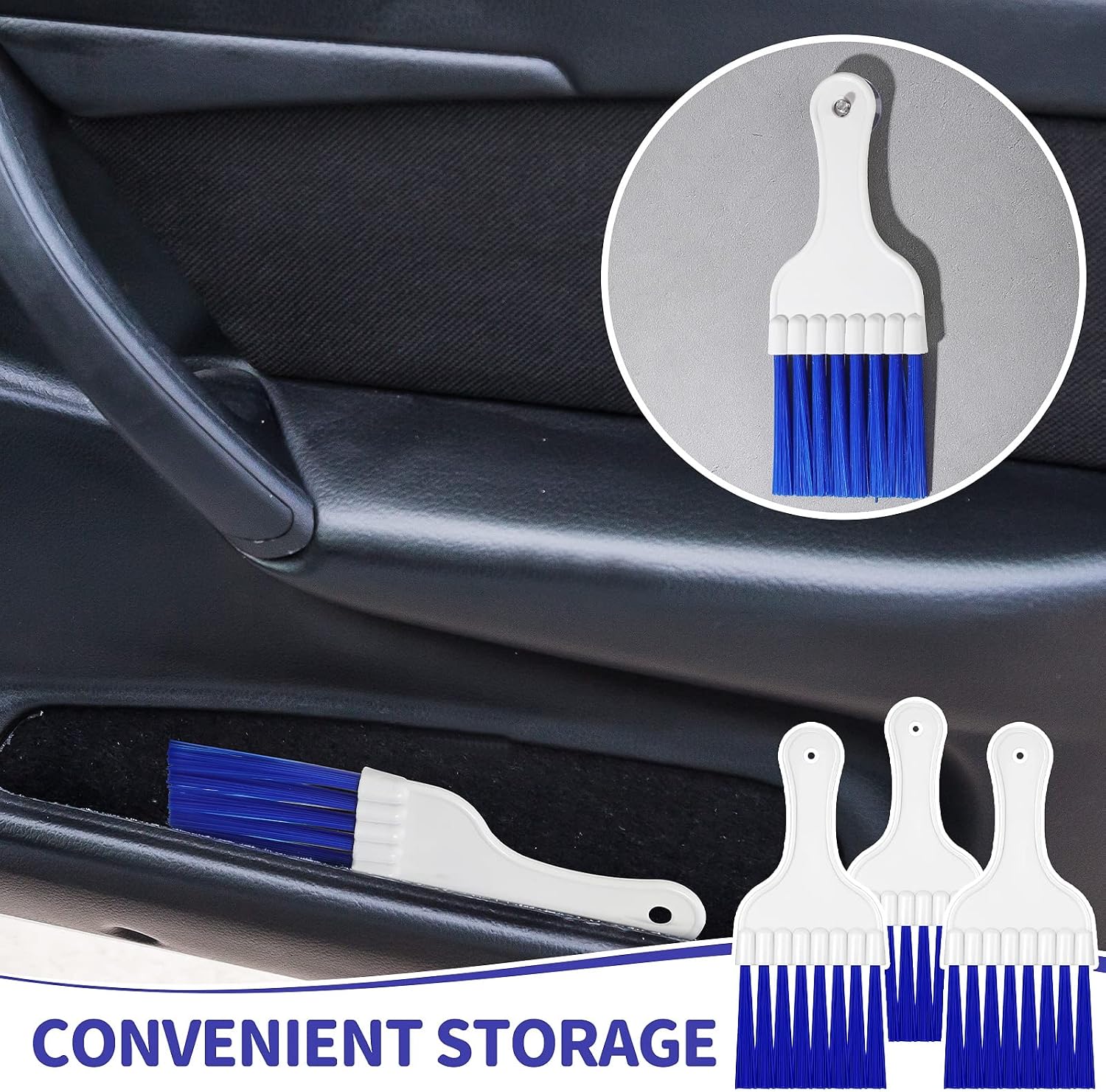 4 Packs Air Conditioner Condenser Cleaning Brush Refrigerator Coil Brush HVAC Coil Cleaner Brush Small Plastic Whisk