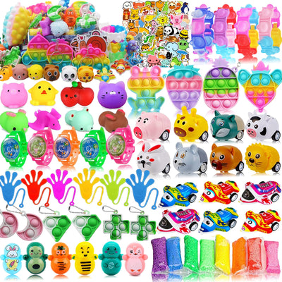 126 Pcs Pop Party Favors for Kids, Treasure Box Toys for Classroom Prizes, Pinata Stuffers, Goodie Bag Filler