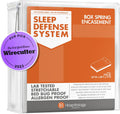 Box Spring Encasement - Zippered Bed Bug Dust Mite Proof Hypoallergenic - Sleep Defense System - Full XL –54" W x 80" L