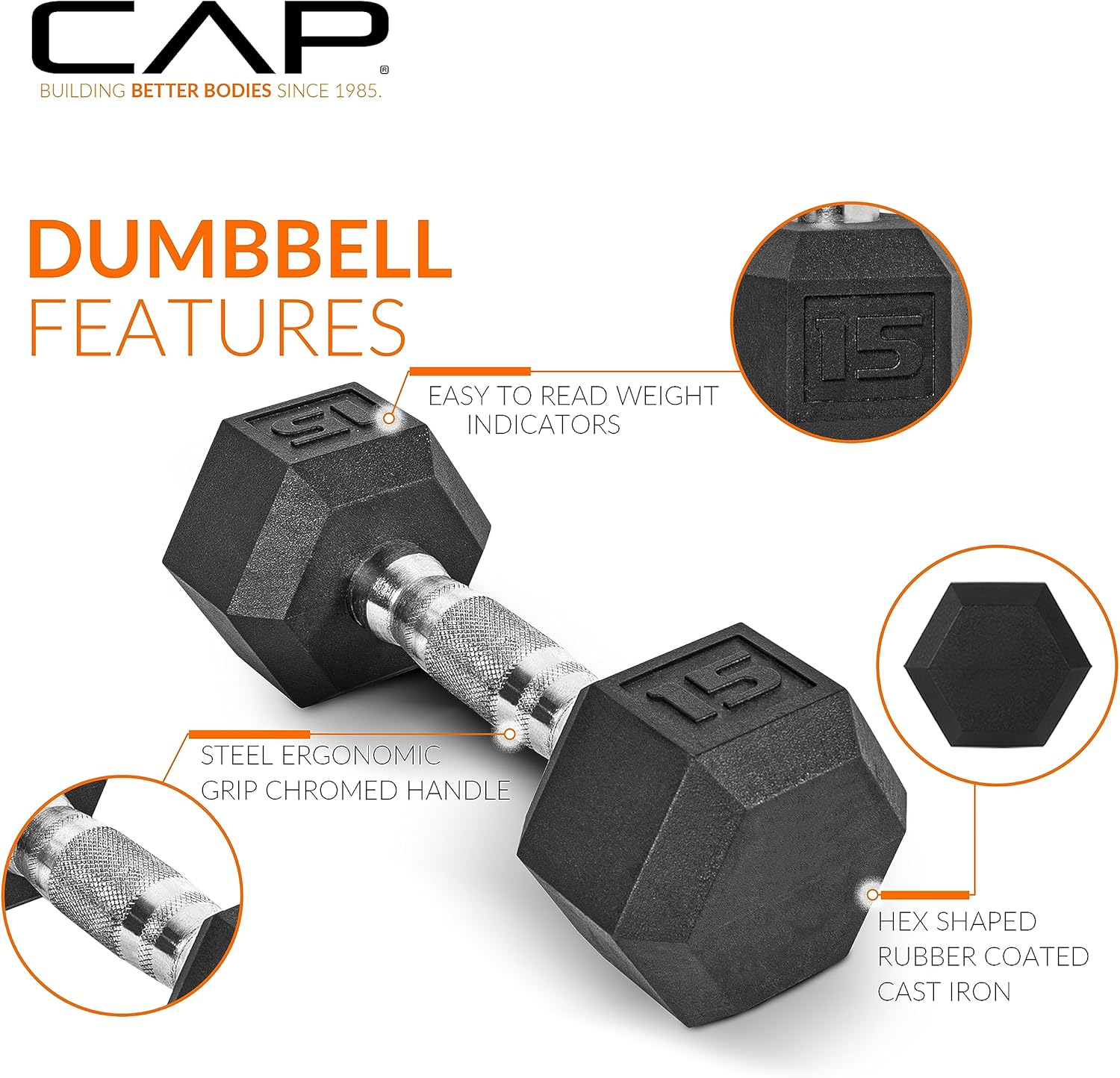 Rubber Coated Hex Dumbbell Set with Storage Rack | 100–210 lb Options, Space-Saving Vertical Compact Storage for Home