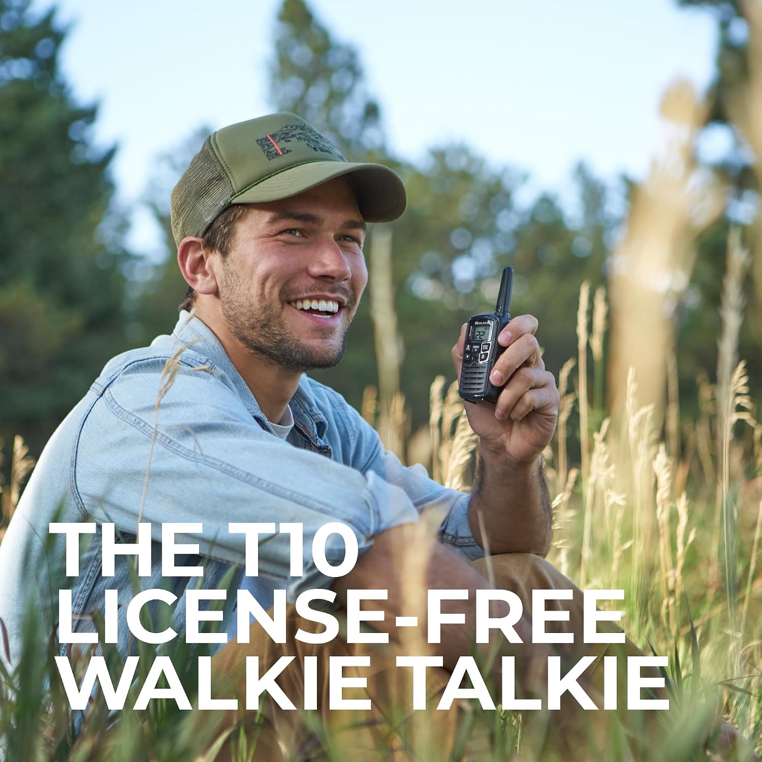 T10 X-Talker FRS Walkie Talkie, Black, 2 Pack | License Free, Up to 20 Mile Radius, 22 Channels, 38 Privacy Codes