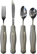 Adult Weighted Utensils -Gray - Set of 4