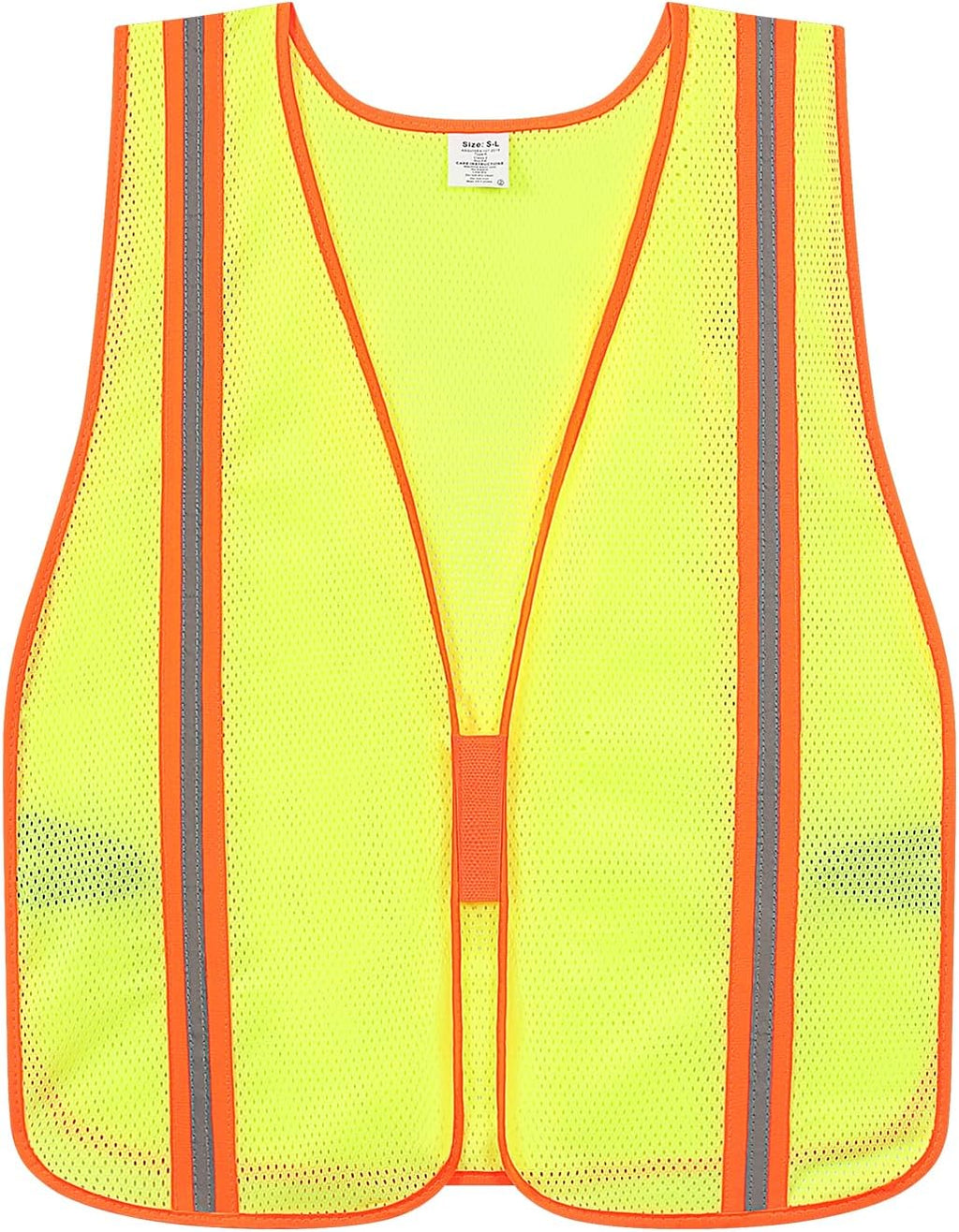 High Visibility Reflective Safety Vest for Men Women Class 2 Hi Vis Mesh Fabric Safety Work Jacket with Elastic Band