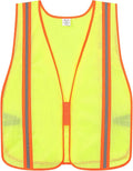 High Visibility Reflective Safety Vest for Men Women Class 2 Hi Vis Mesh Fabric Safety Work Jacket with Elastic Band