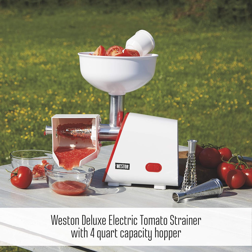 Deluxe Electric Tomato Strainer, Food Mill & Sauce Maker