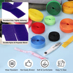 3 Yard Sew on Hook and Loop Strips 1"(25mm) Width Purple