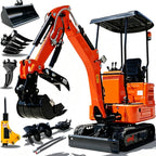 1.4ton Mini Excavator with 13.5HP B&S Gas Engine, Side swing boom.